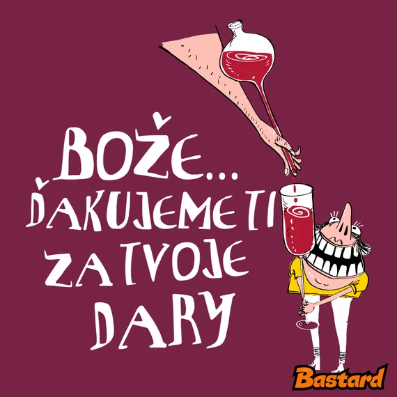 Vtipné tričko Boží dar - víno