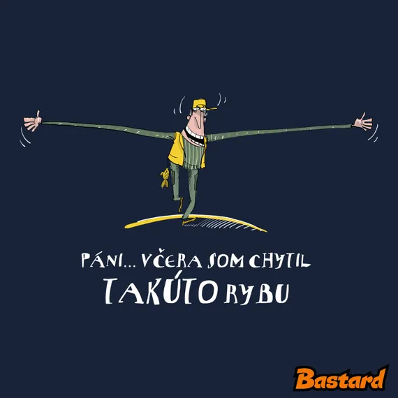 Vtipné tričko Takúto rybu som chytil